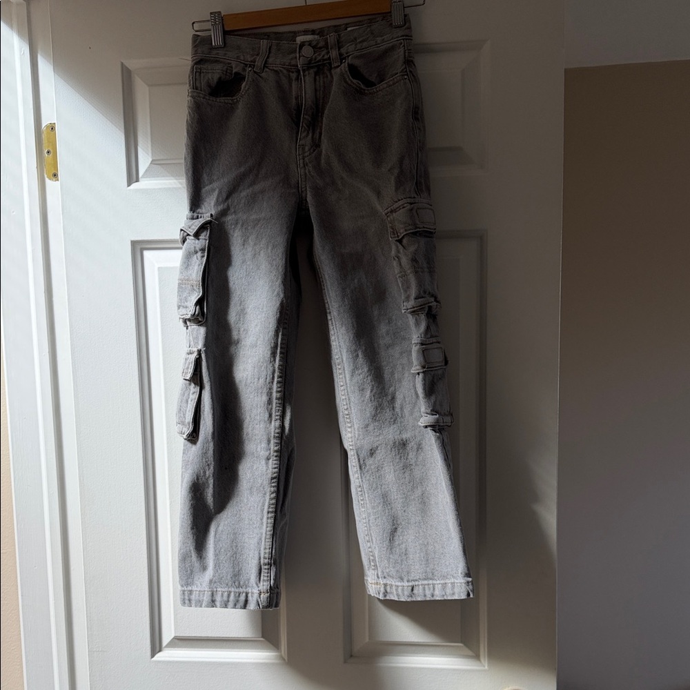 PacSun Kids Gray Cargo Jeans